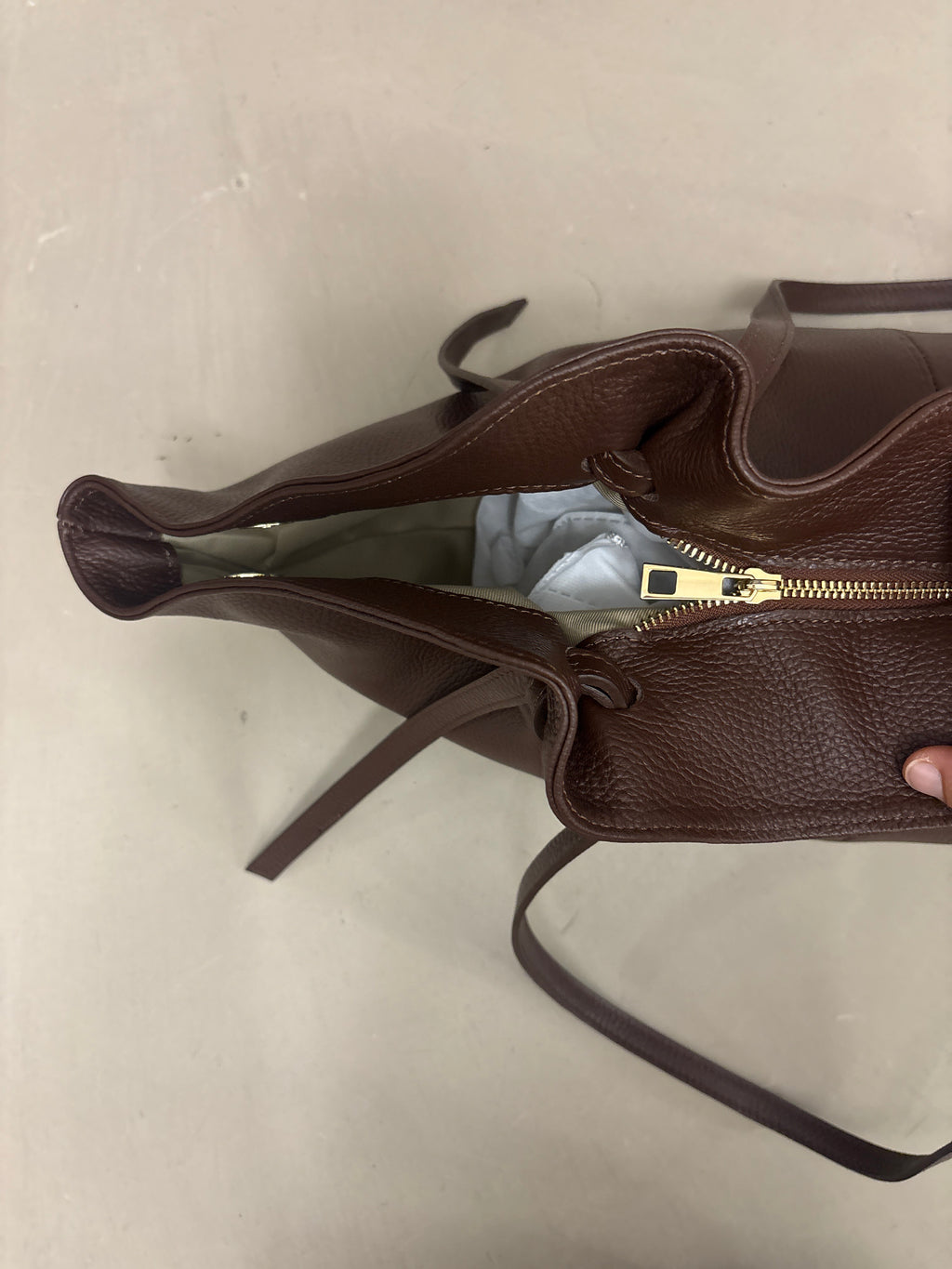 BORSA IN PELLE A TULIPANO