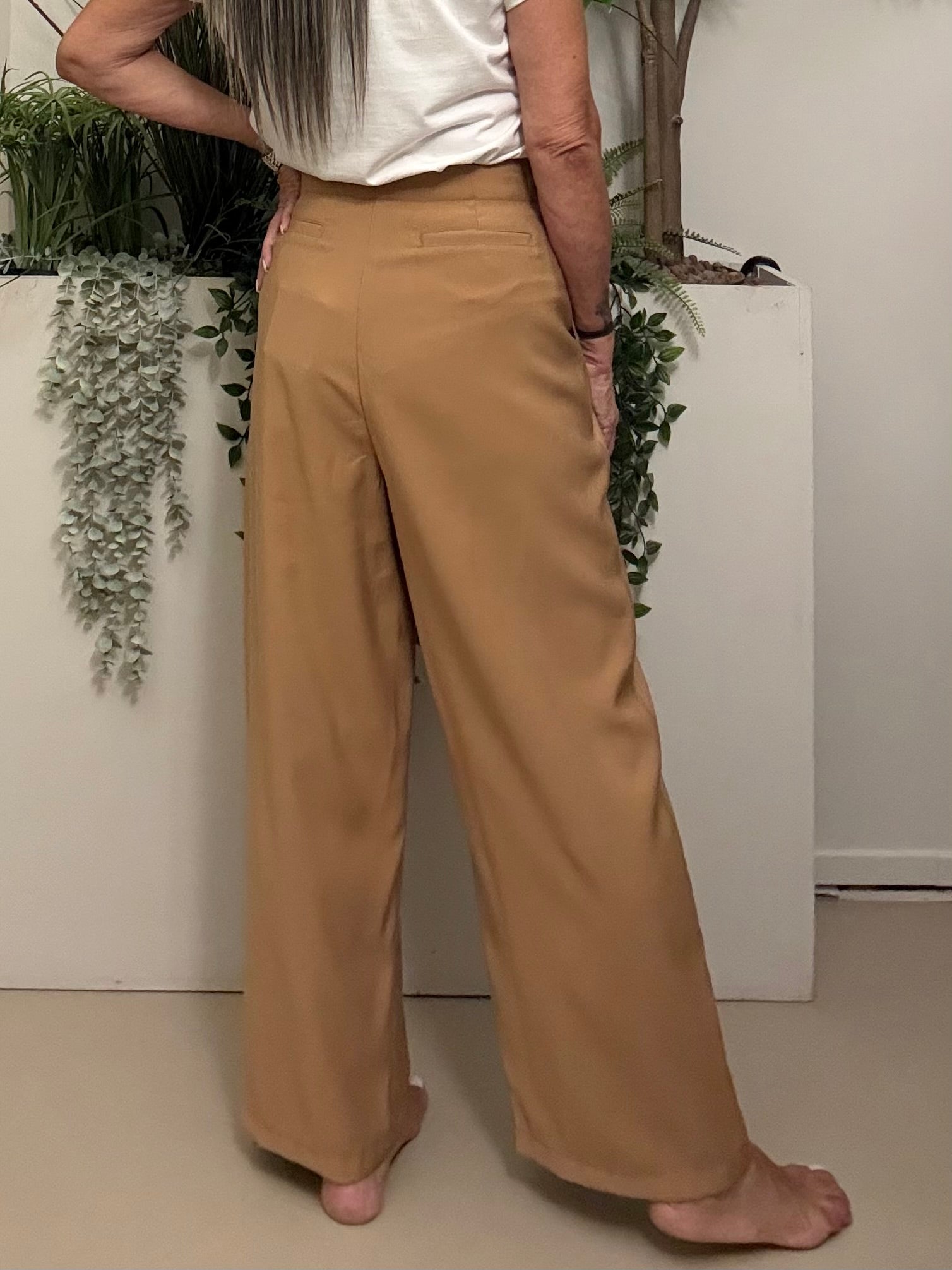 PANTALONE CON PINCE TENSIONE IN