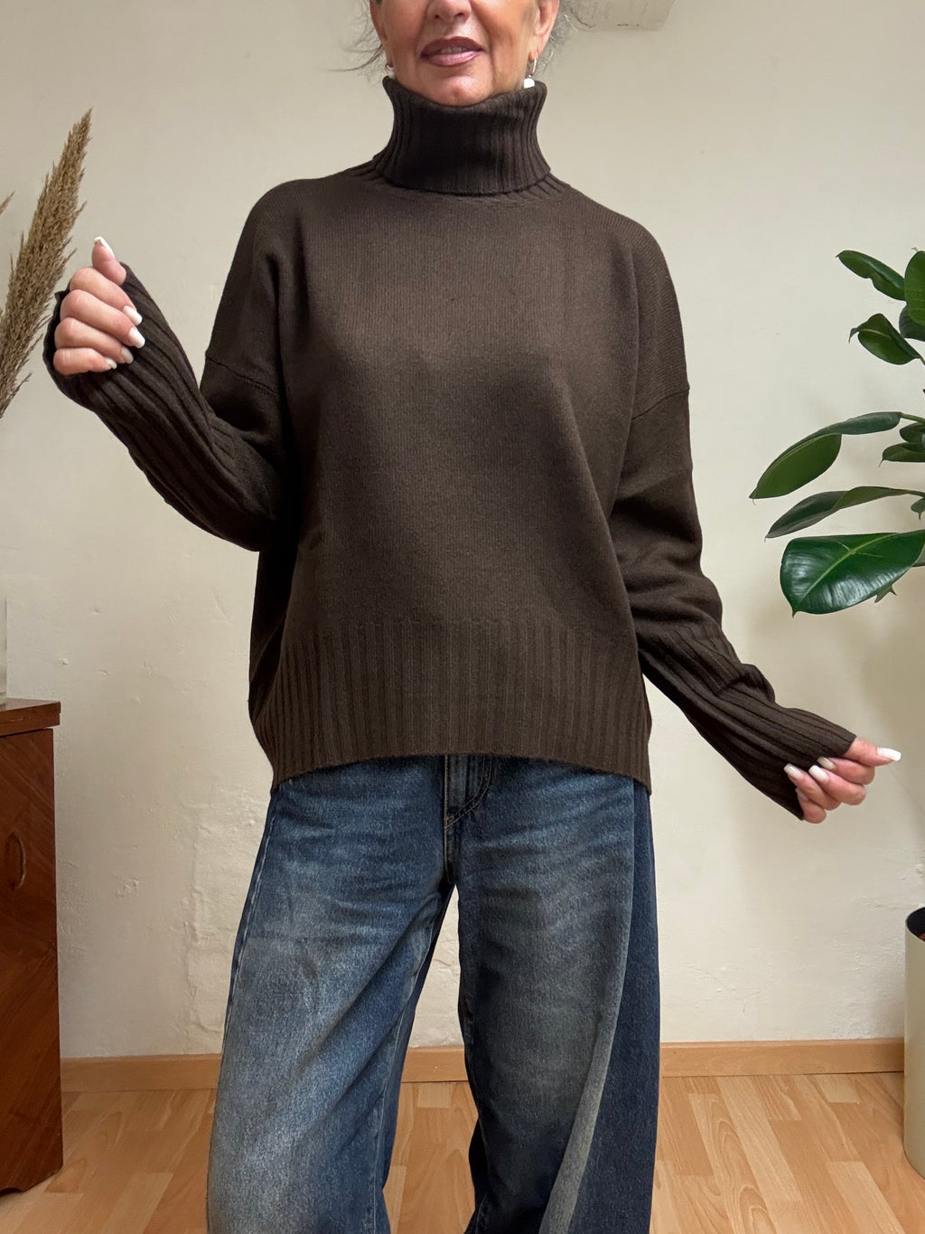 MAGLIA OVER COLLO ALTO VICOLO 7070