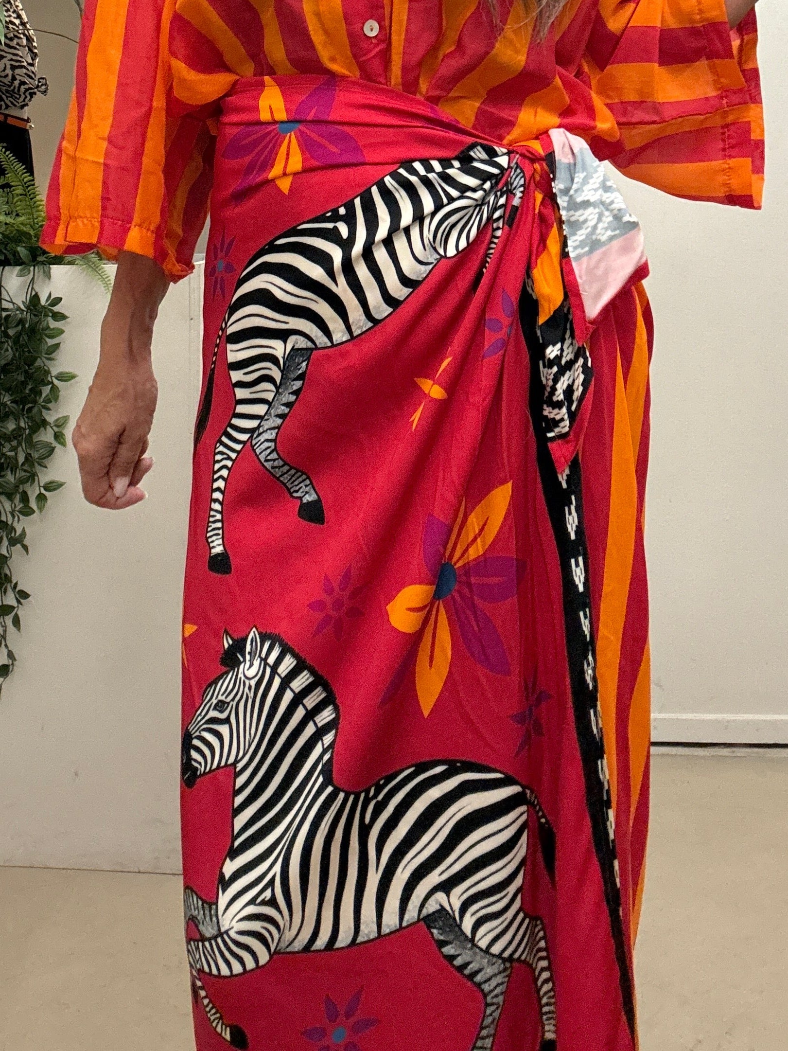 Gonna lunga zebra/riga 39936 Tensione in