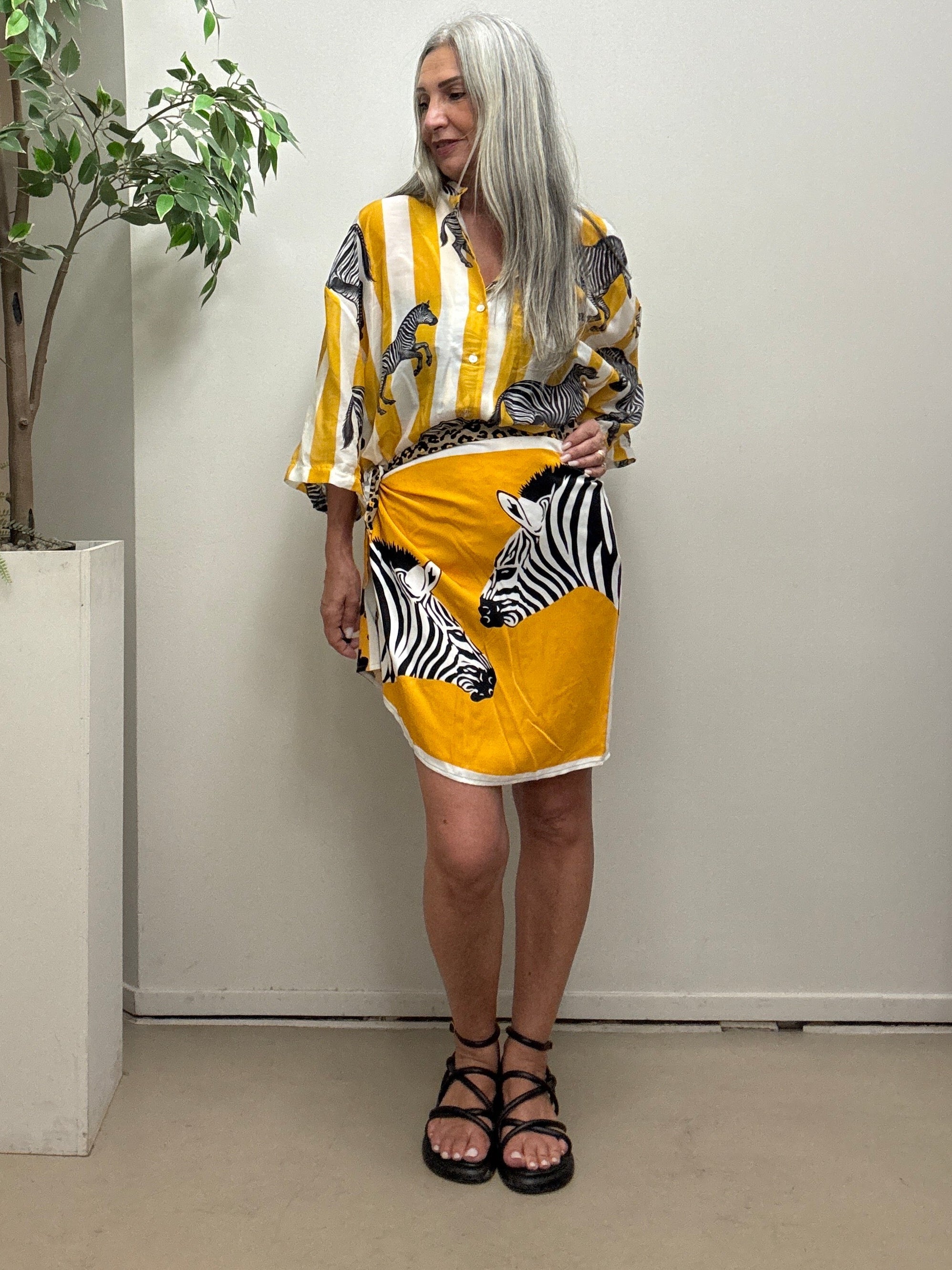 Gonna pareo corta zebra 39926 Tensione In