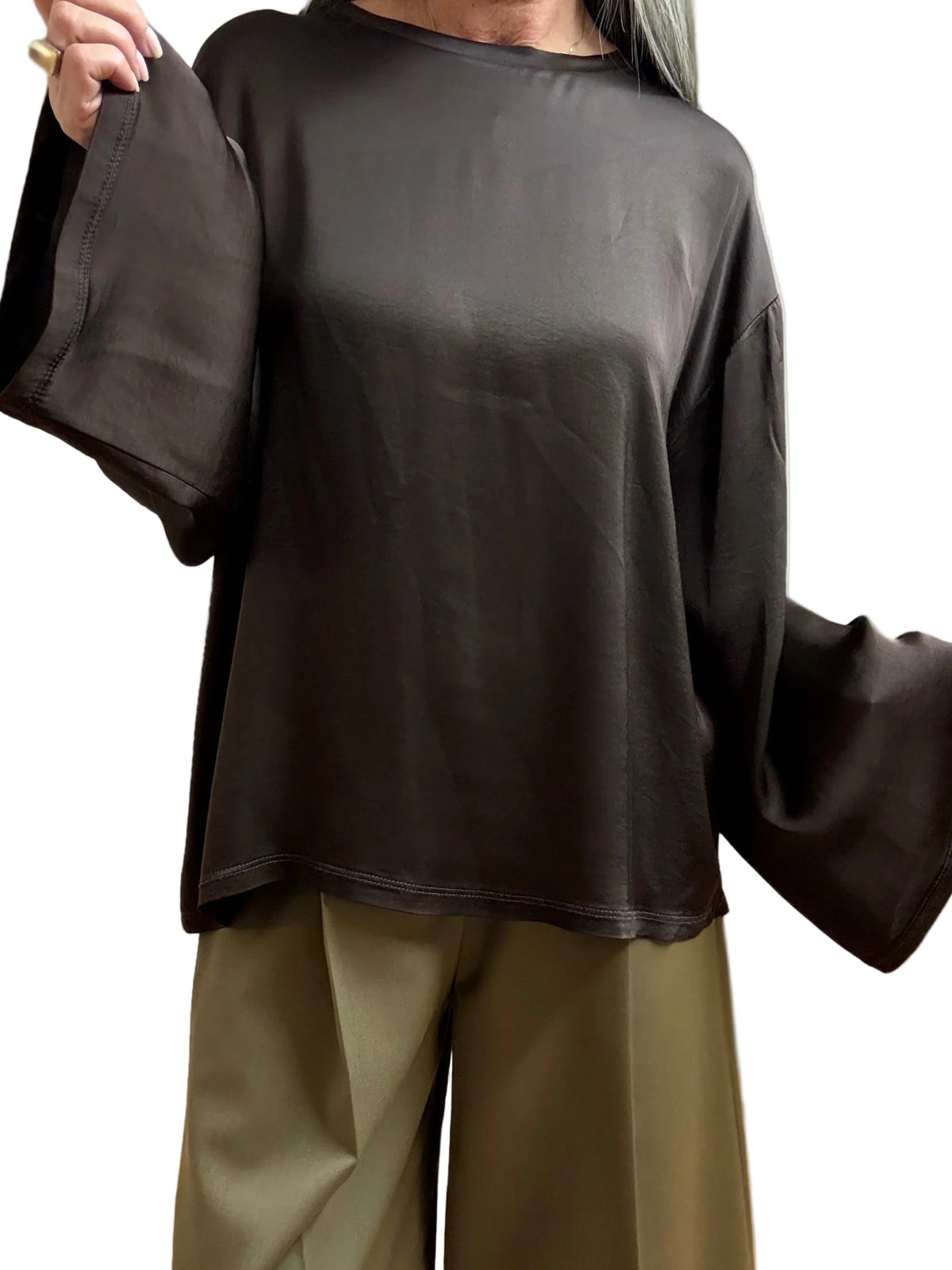 BLUSA MANICA IMBUTO B97Q TENSIONE IN