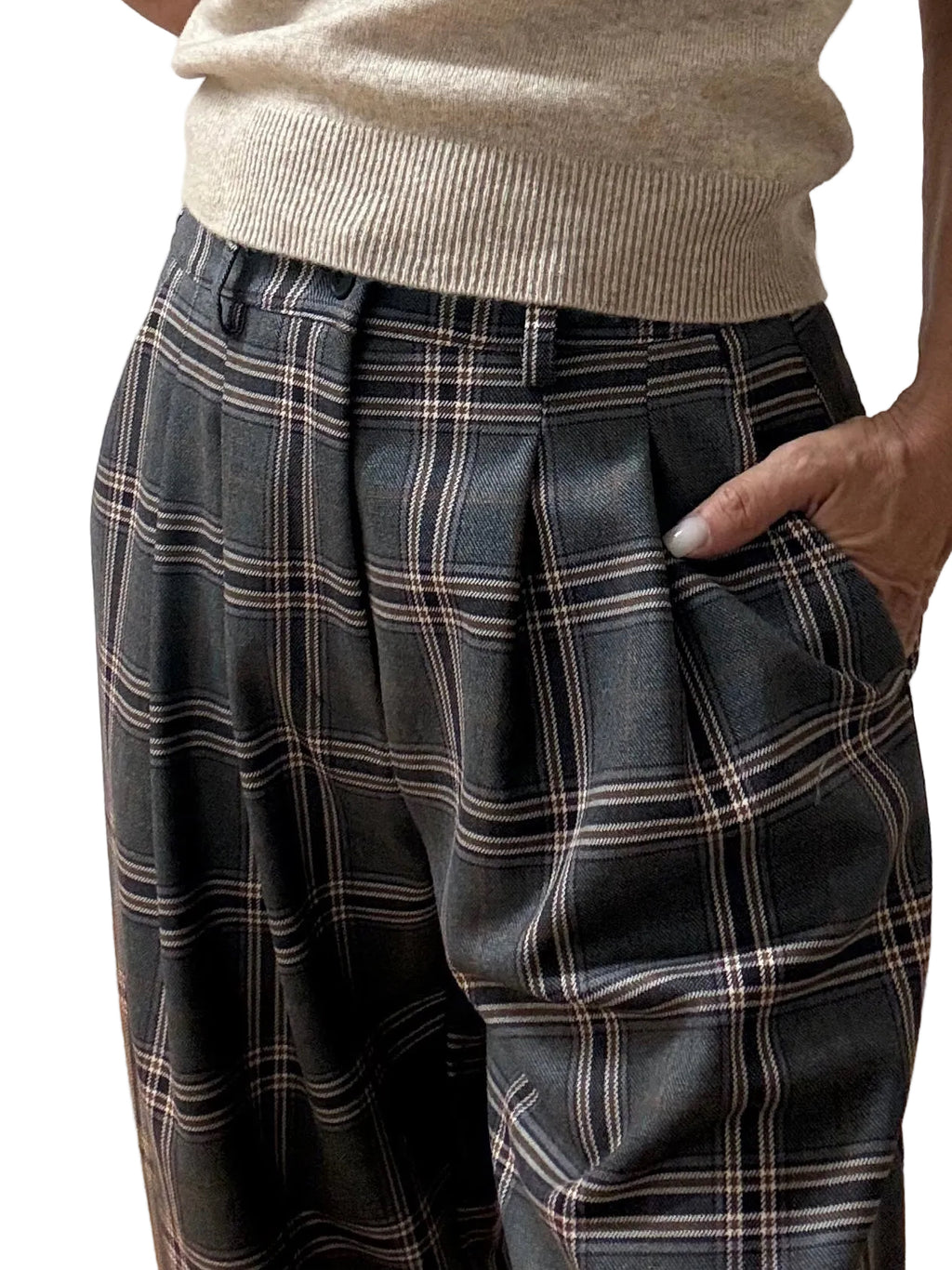 PANTALONE CHECK 40421 TENSIONE IN
