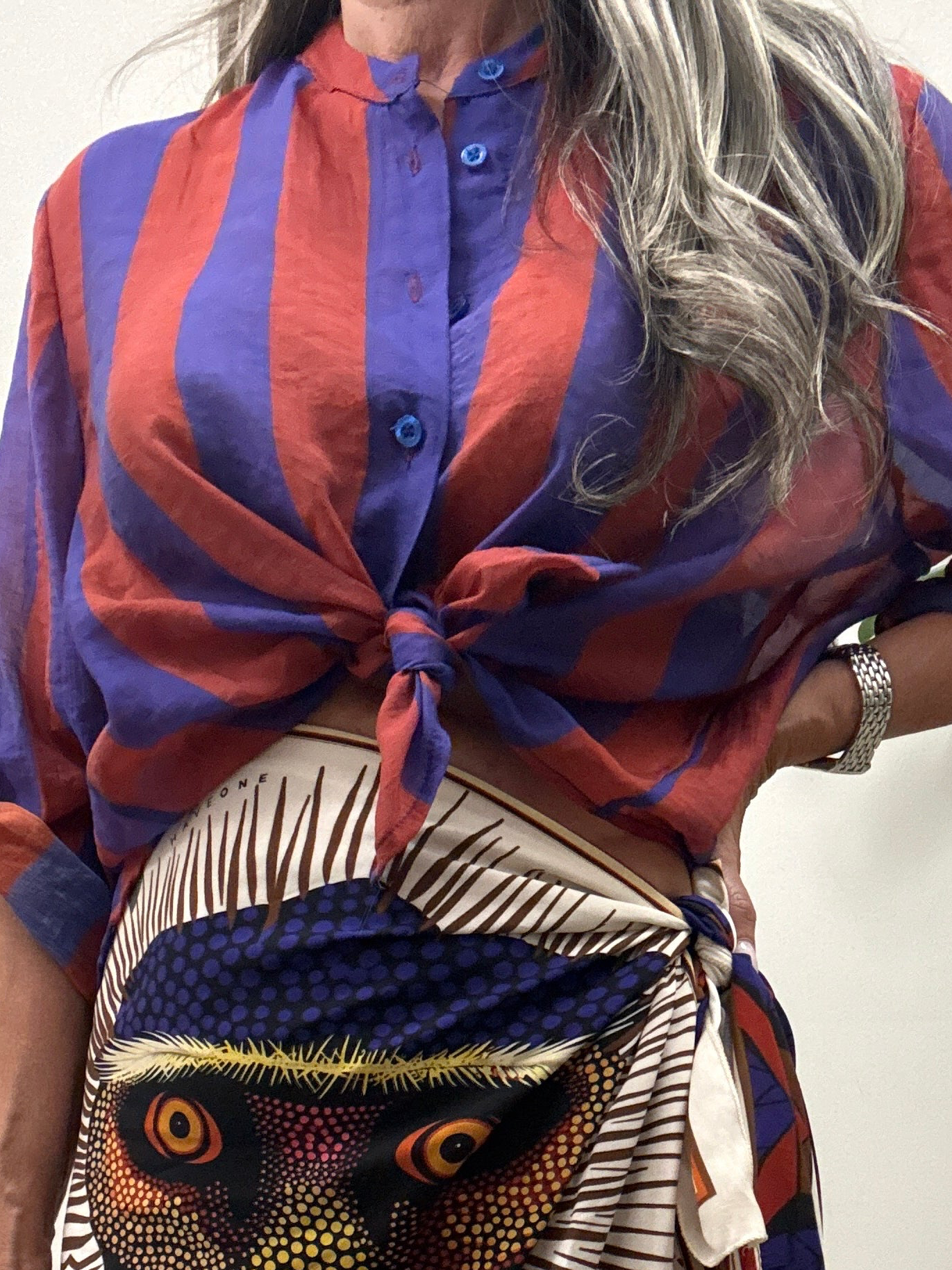 Camicia a scatola rigata Have One
