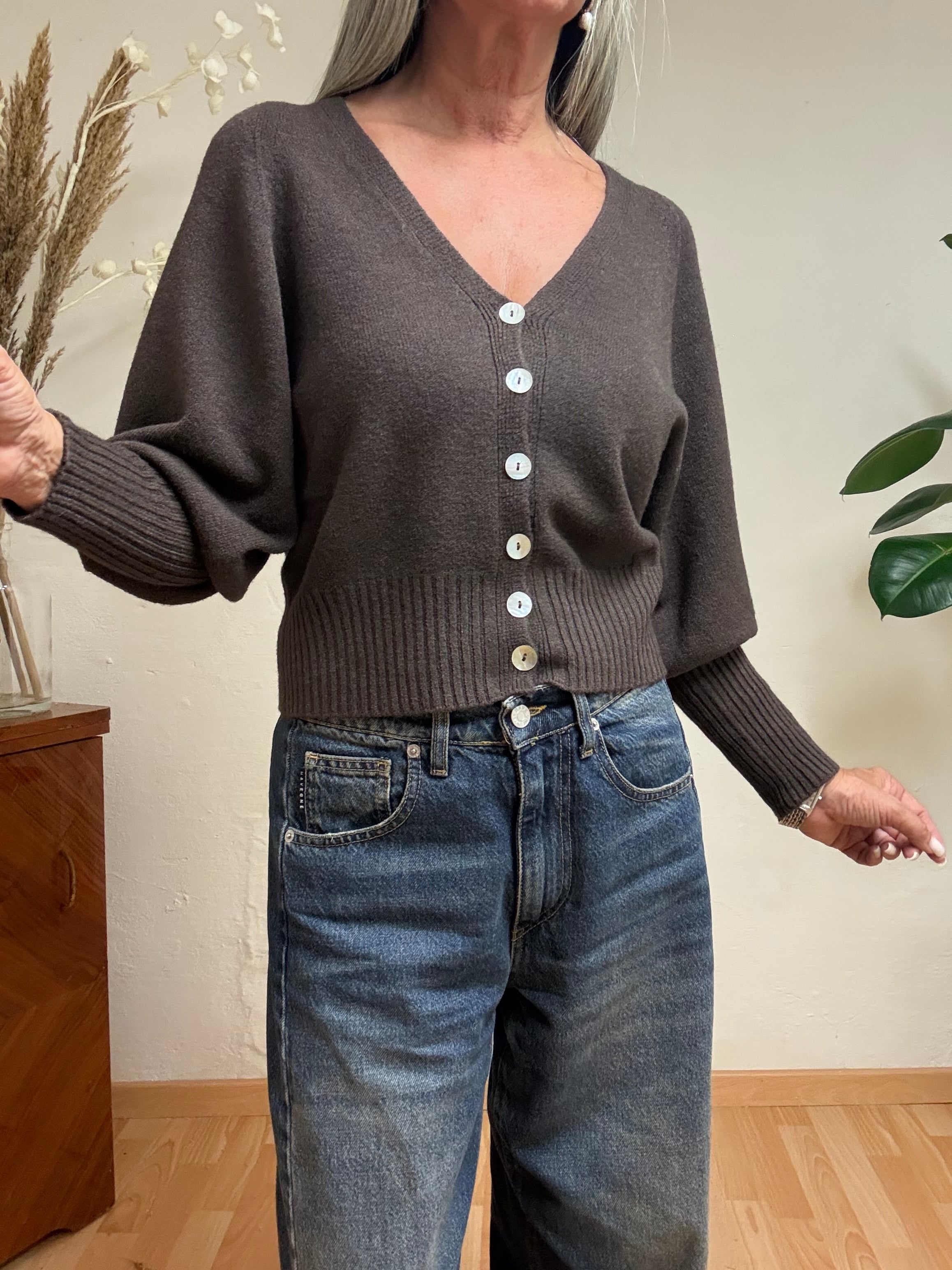 CARDIGAN MANICA PALONCINO HAVEONE R051