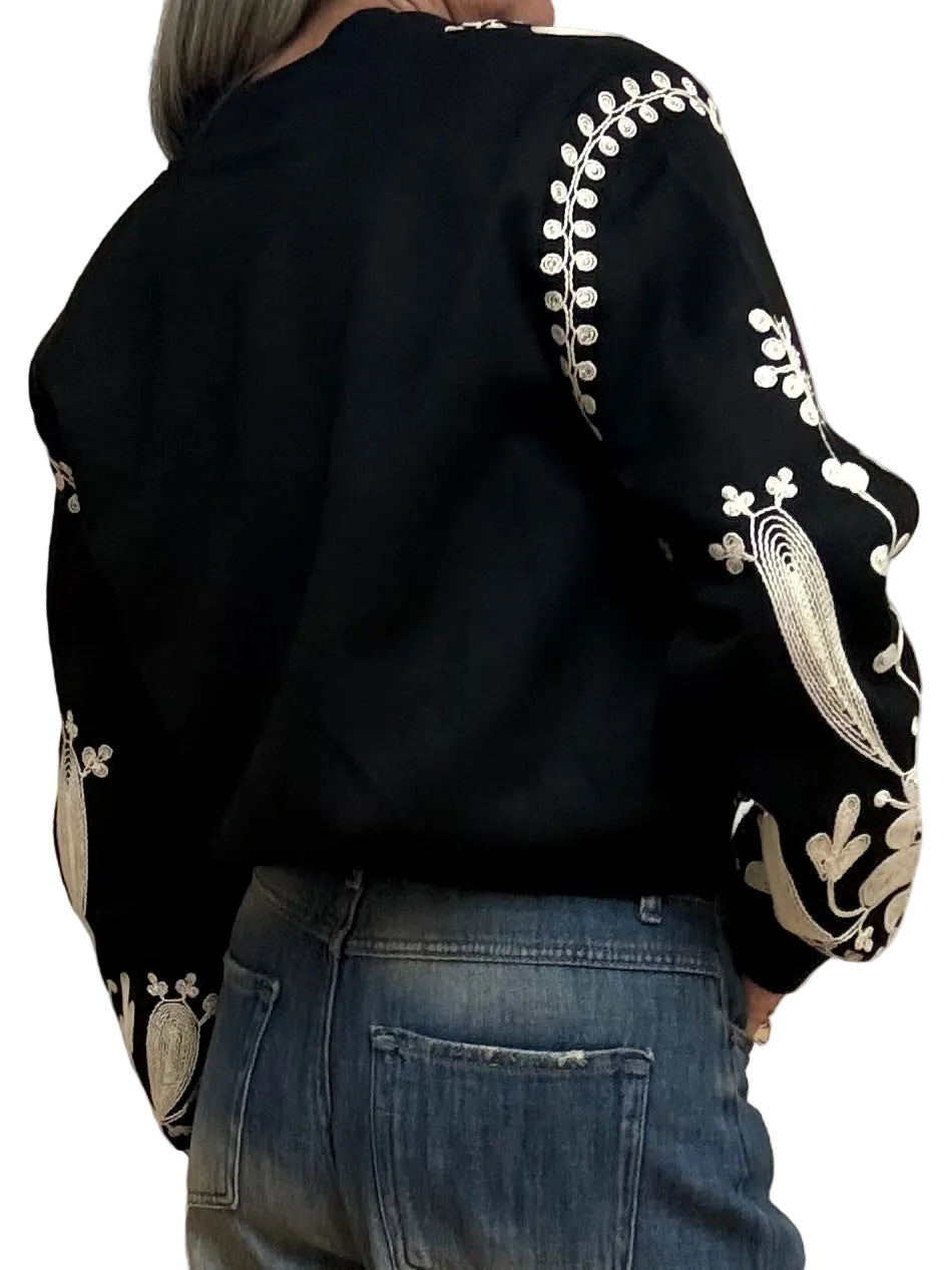 BOMBER RICAMATO 5086 TENSIONE IN