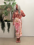 Gonna pareo lunga fantasia tigre rosa Haveone Q229