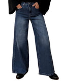 JEANS WIDE-LEG TENSIONE IN