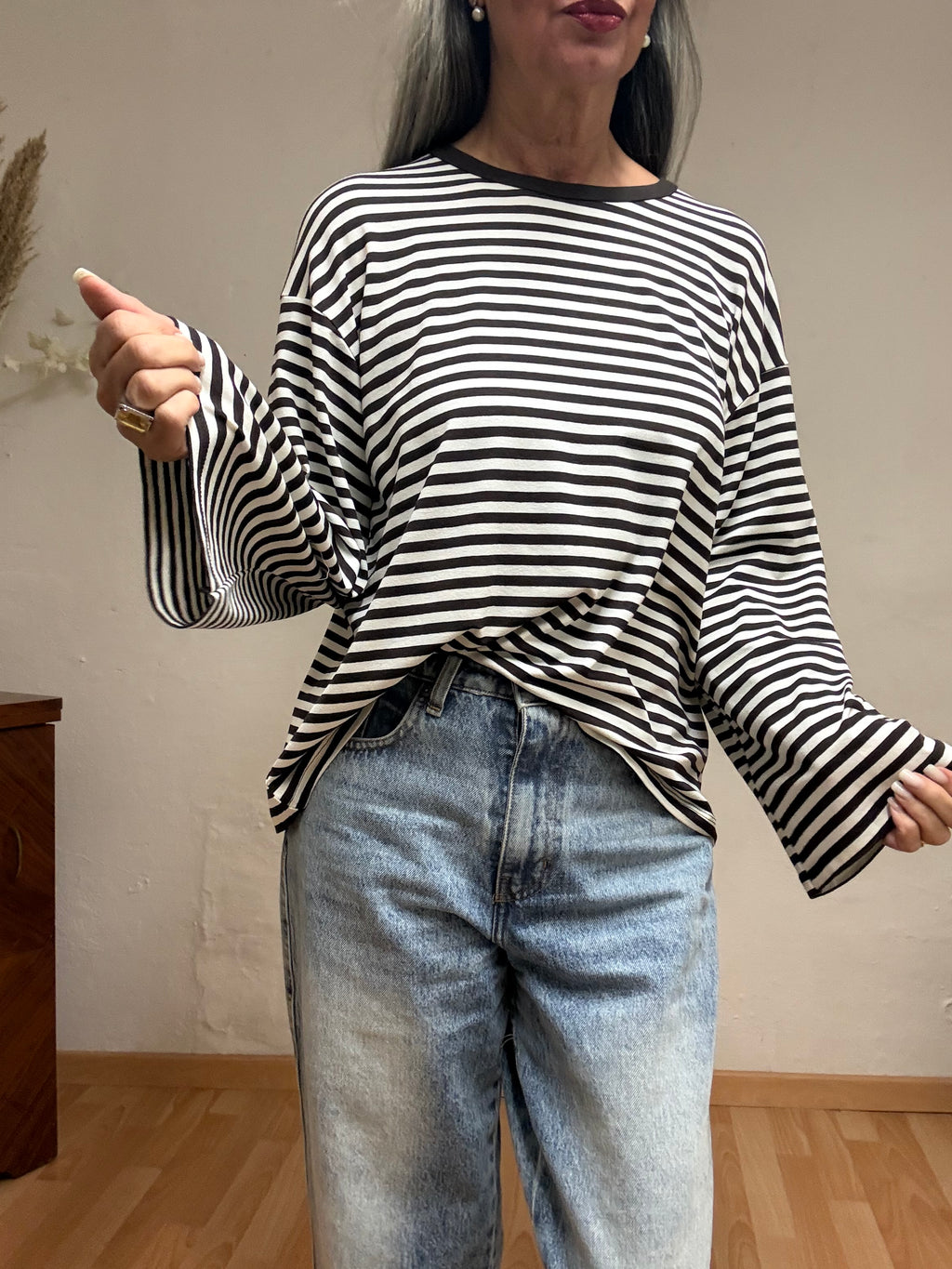 T-SHIRT, RIGHE MANICA A TUBO 0140 VICOLO