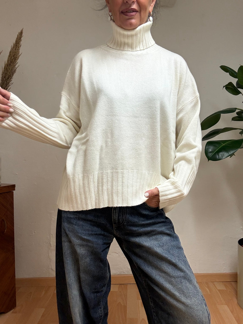 MAGLIA OVER COLLO ALTO VICOLO 7070