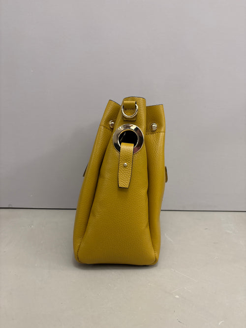 BORSA TOTE CON MANICI IN METALLO