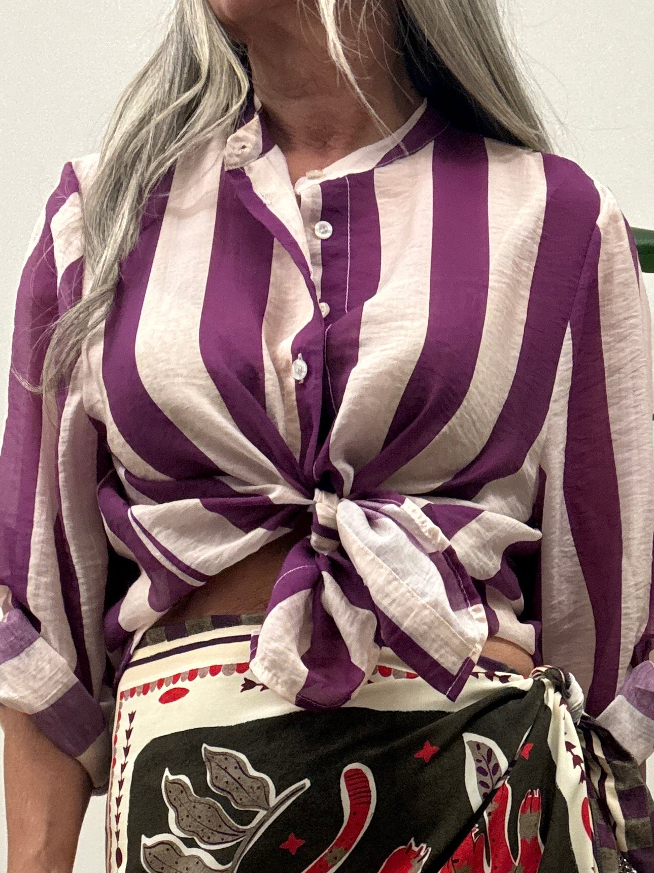 Camicia a scatola rigata Have One