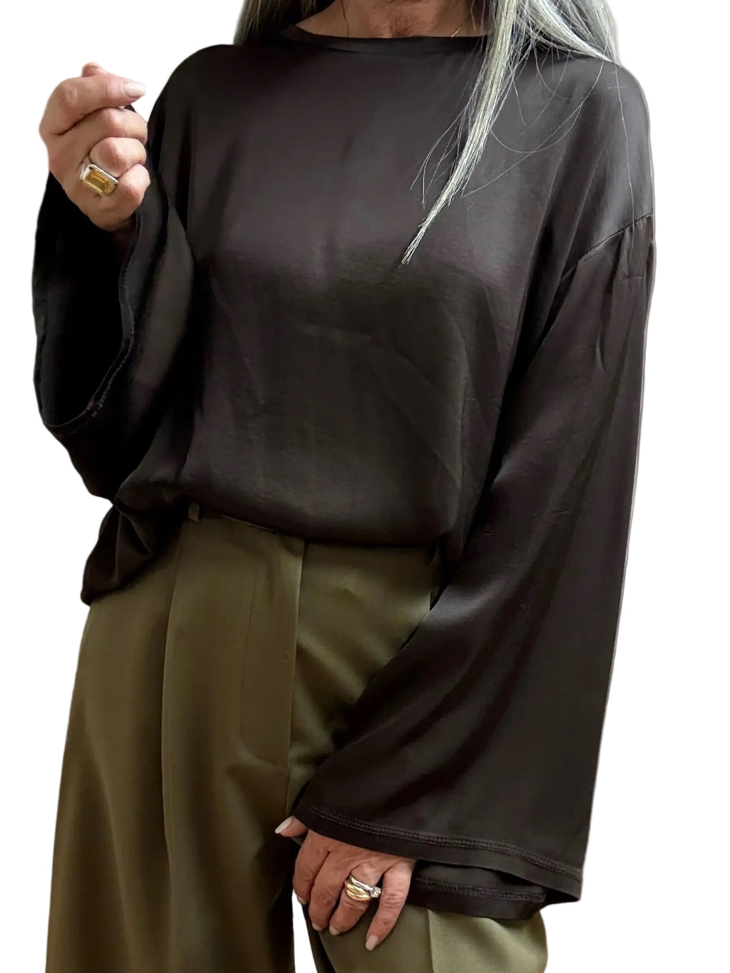 BLUSA MANICA IMBUTO B97Q TENSIONE IN