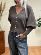 CARDIGAN MANICA PALONCINO HAVEONE R051