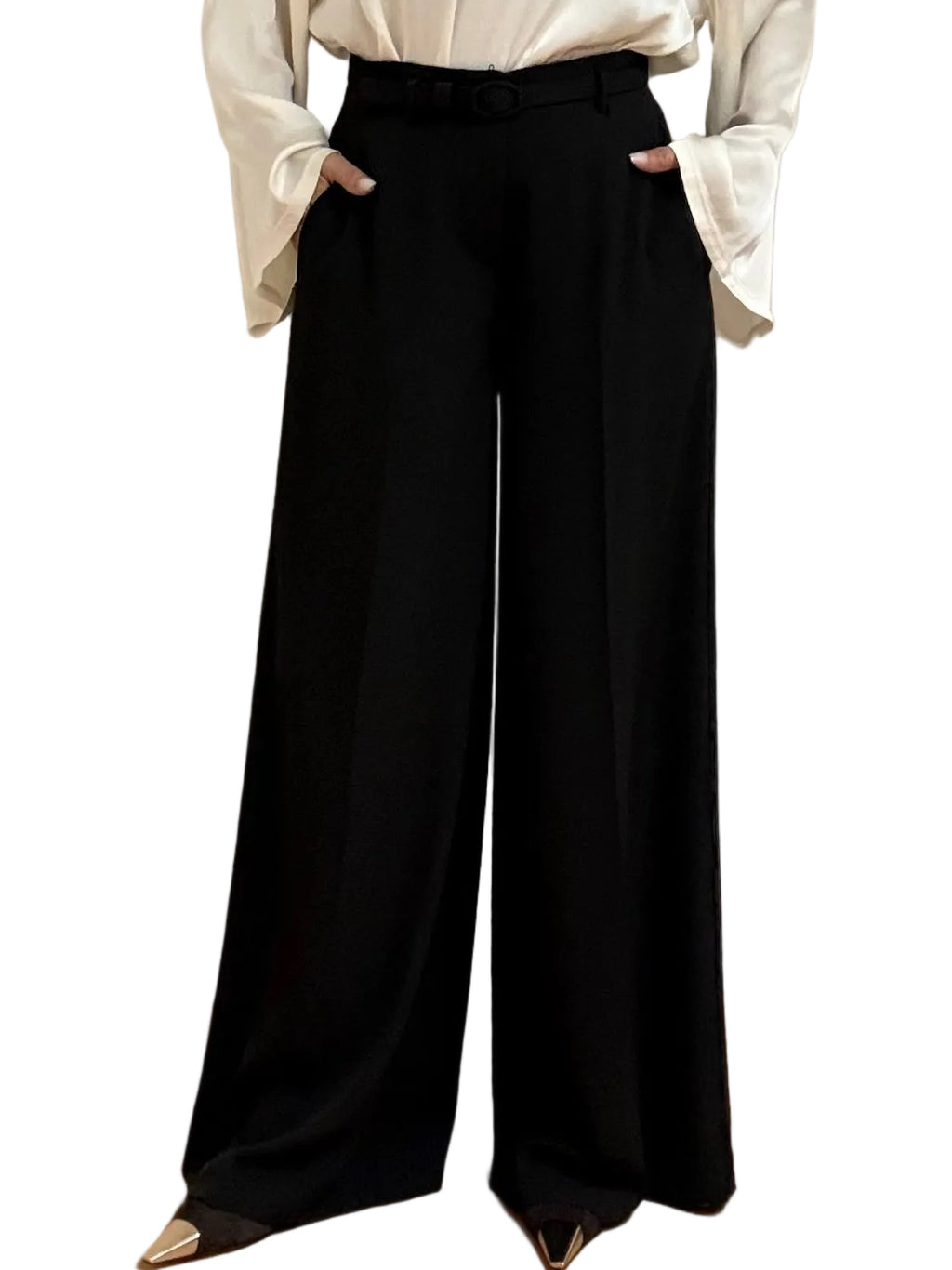 PANTALONE PALAZZO POLIVISCOSA IMPERIAL