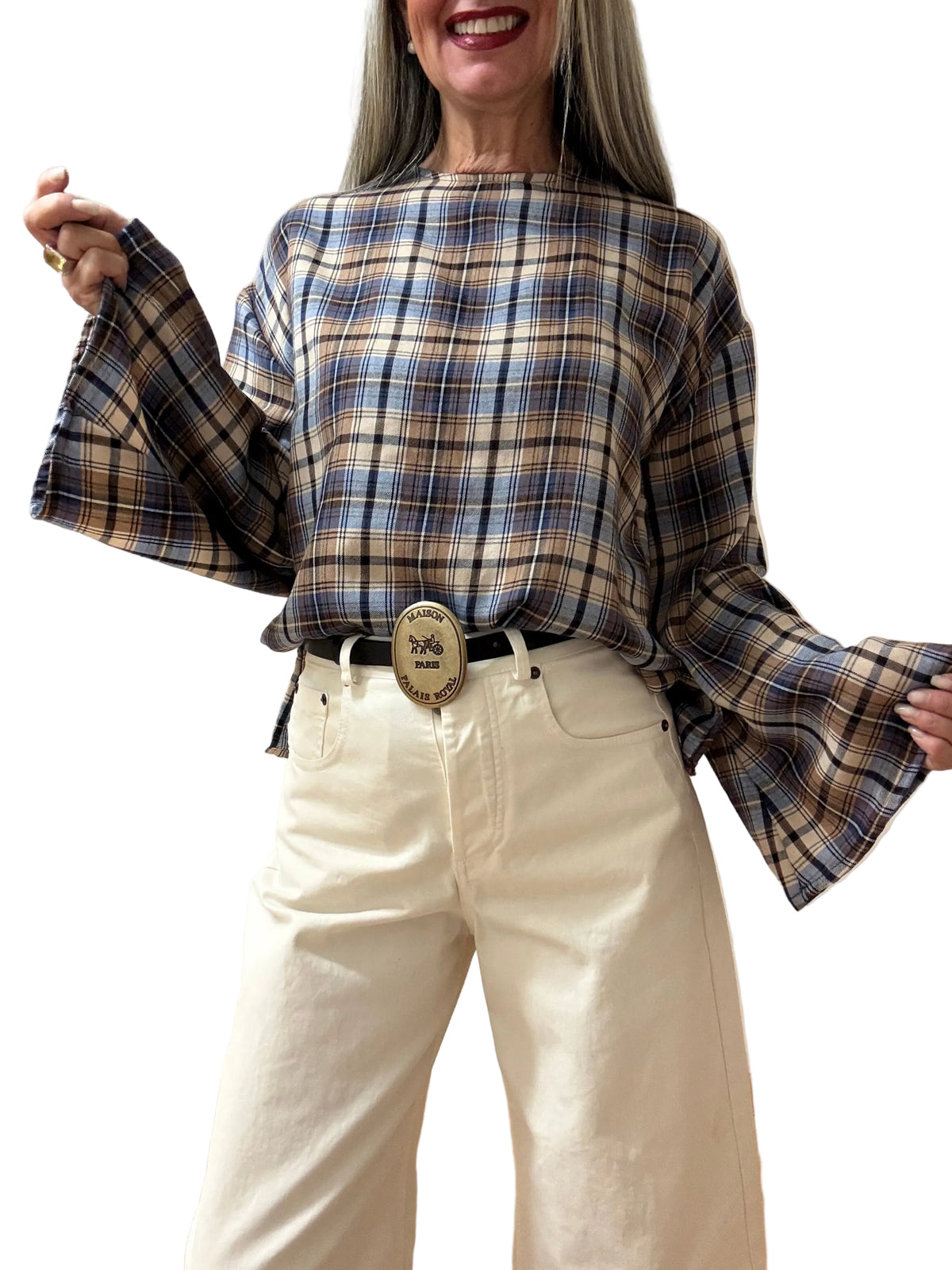 BLUSA TARTAN 879 TENSIONE IN