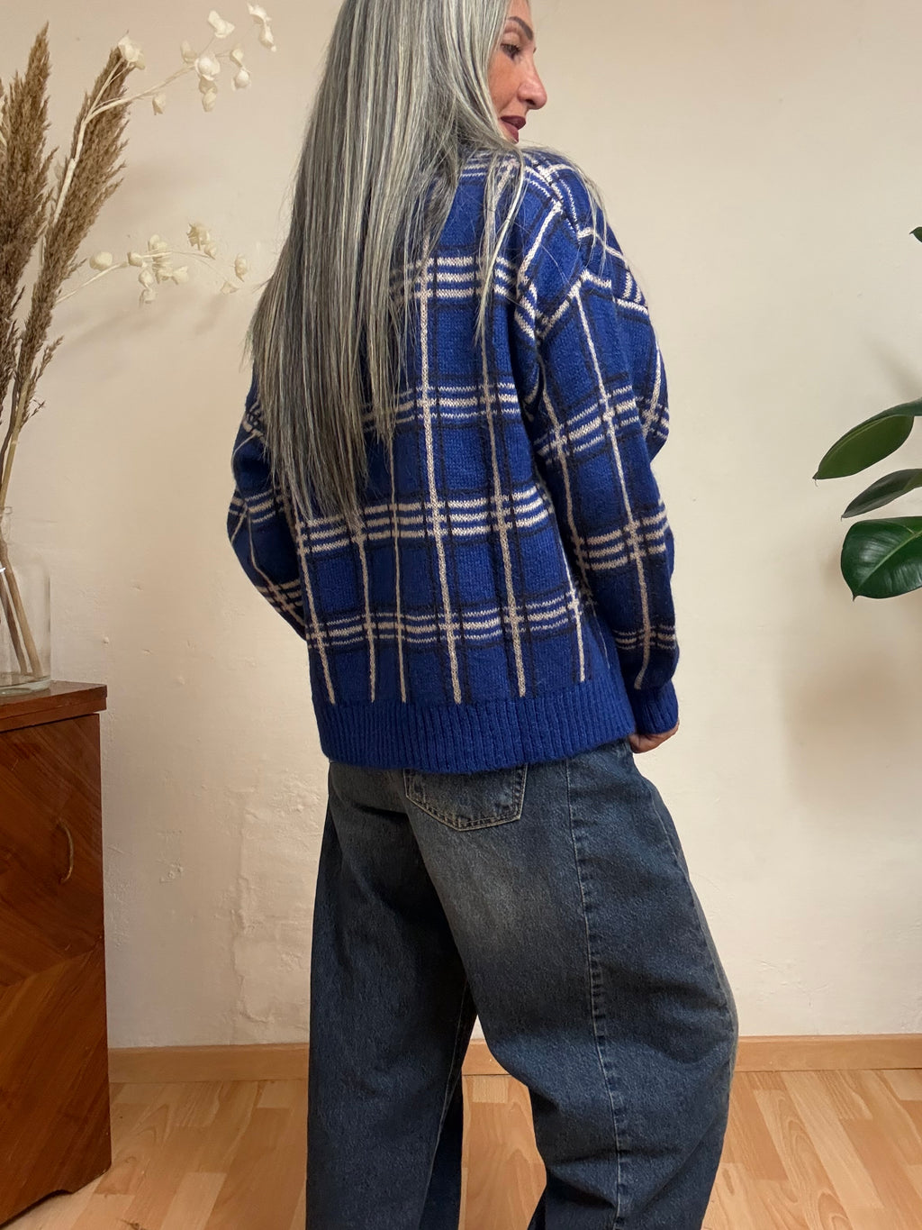 CARDIGAN TARTAN HAVEONE R024