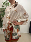 Camicia scatola Haveone scimmiette Q493