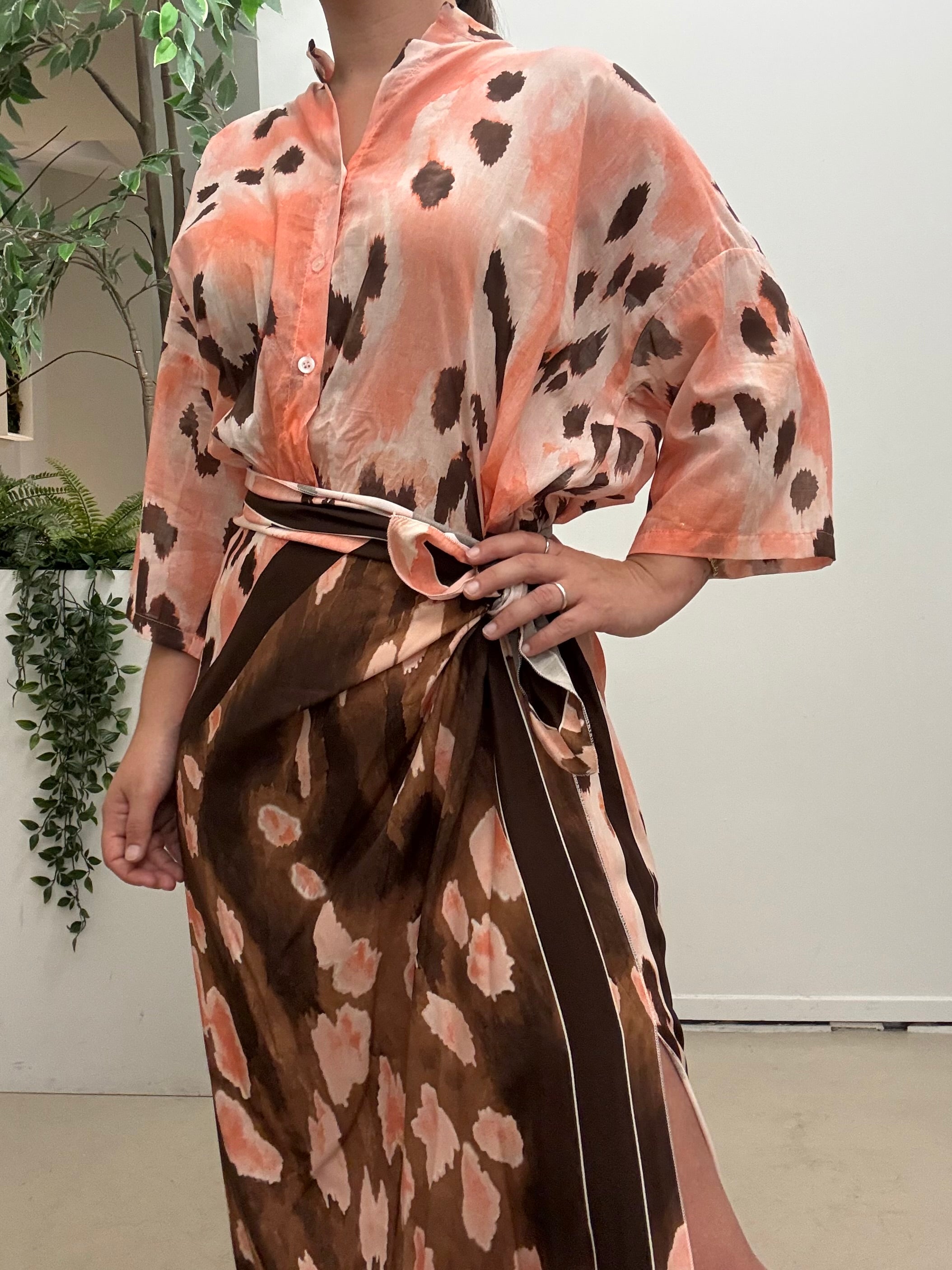 Camicia stampa camouflage 260561 ￼Tensione In