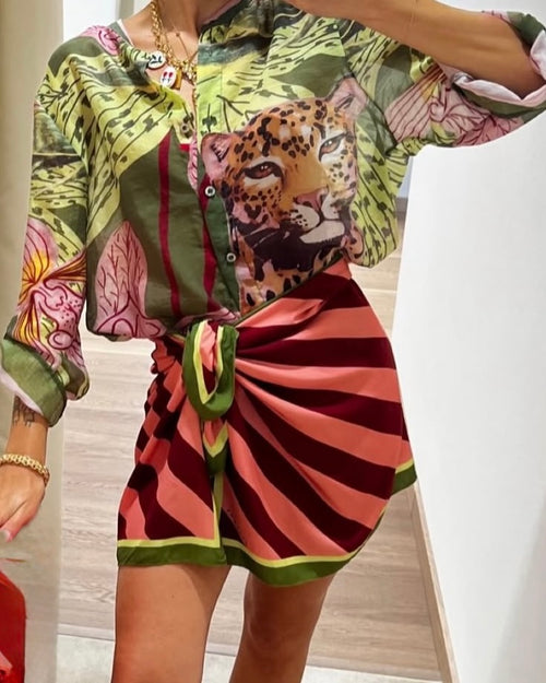 Camicia fantasia "The Island" Haveone