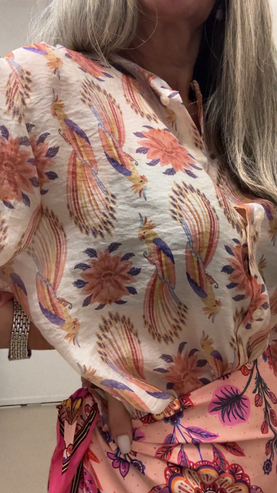 Camicia scatola pappagalli Haveone Q500