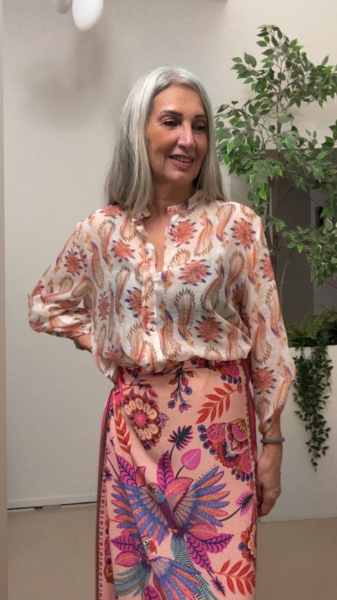Camicia scatola pappagalli Haveone Q500