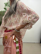 Camicia scatola  palmine rosaHaveone Q508