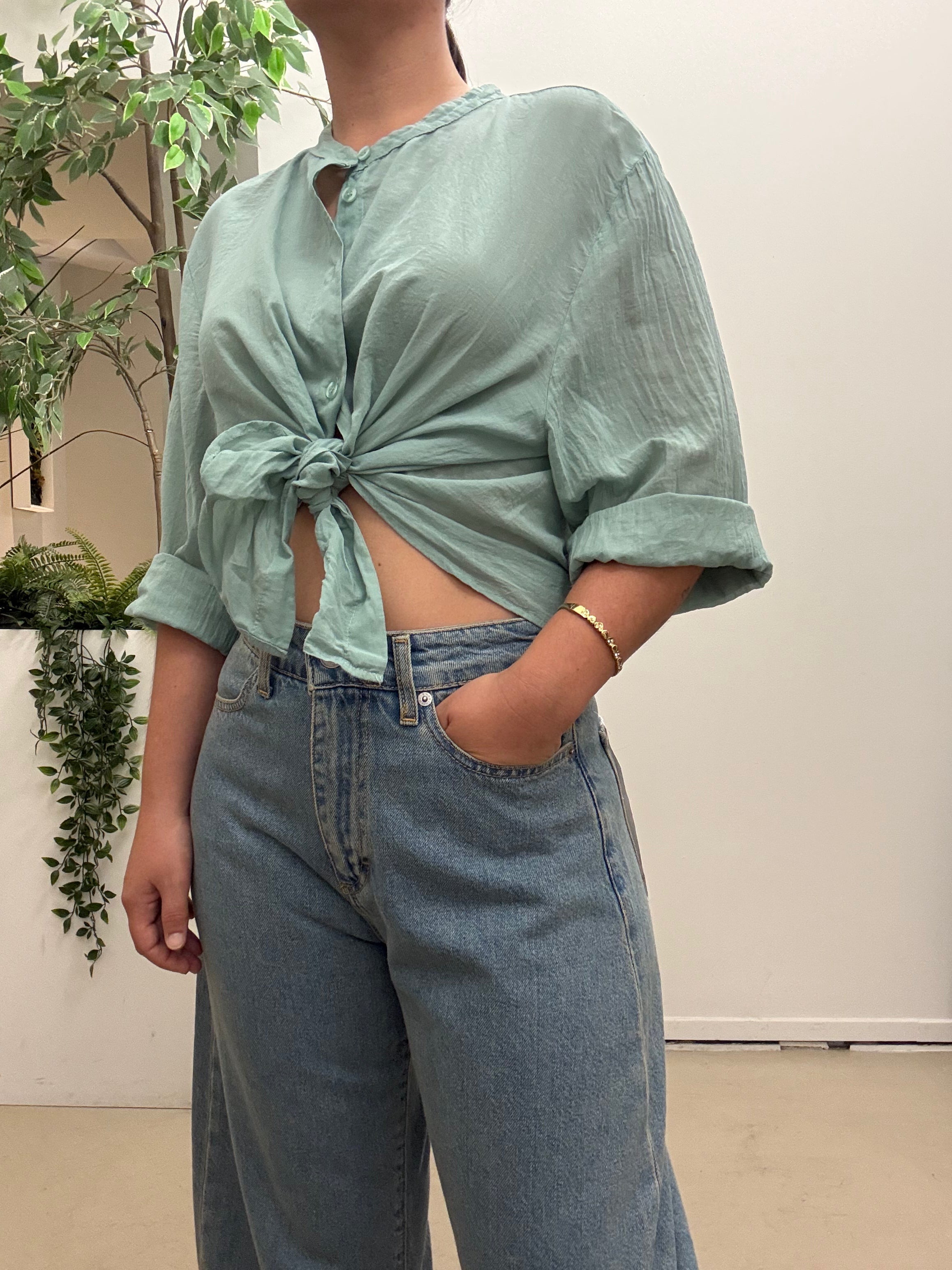 Camicia in mussola di cotone Tensione in 260330