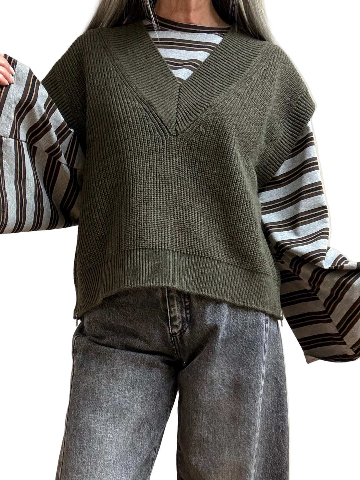 GILET IN MAGLIA 7214 VICOLO