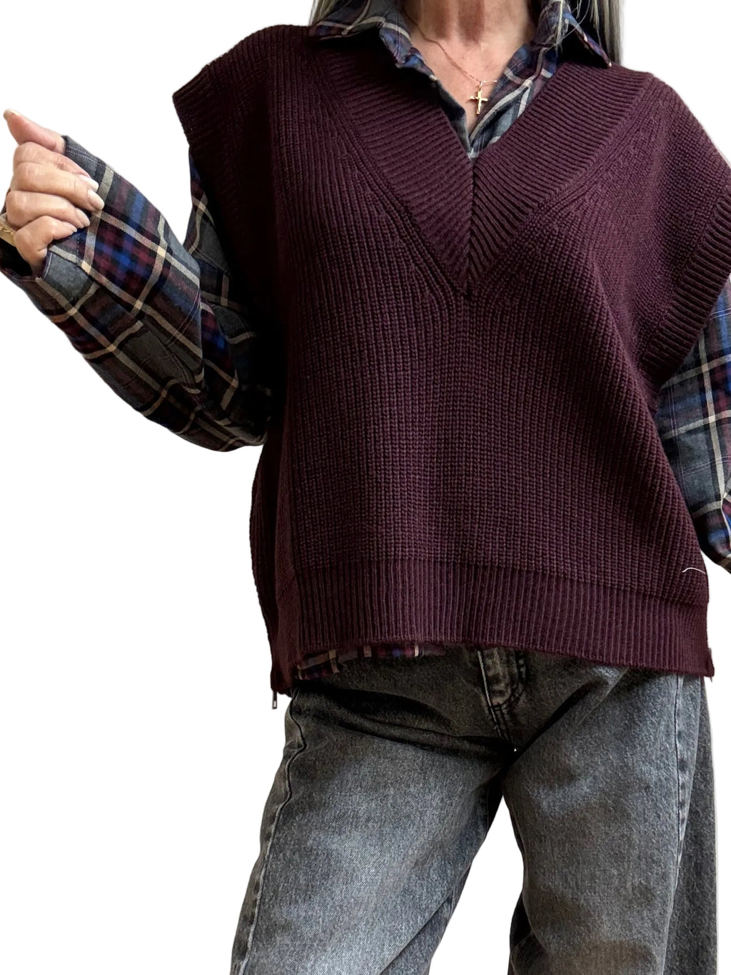 GILET IN MAGLIA 7214 VICOLO