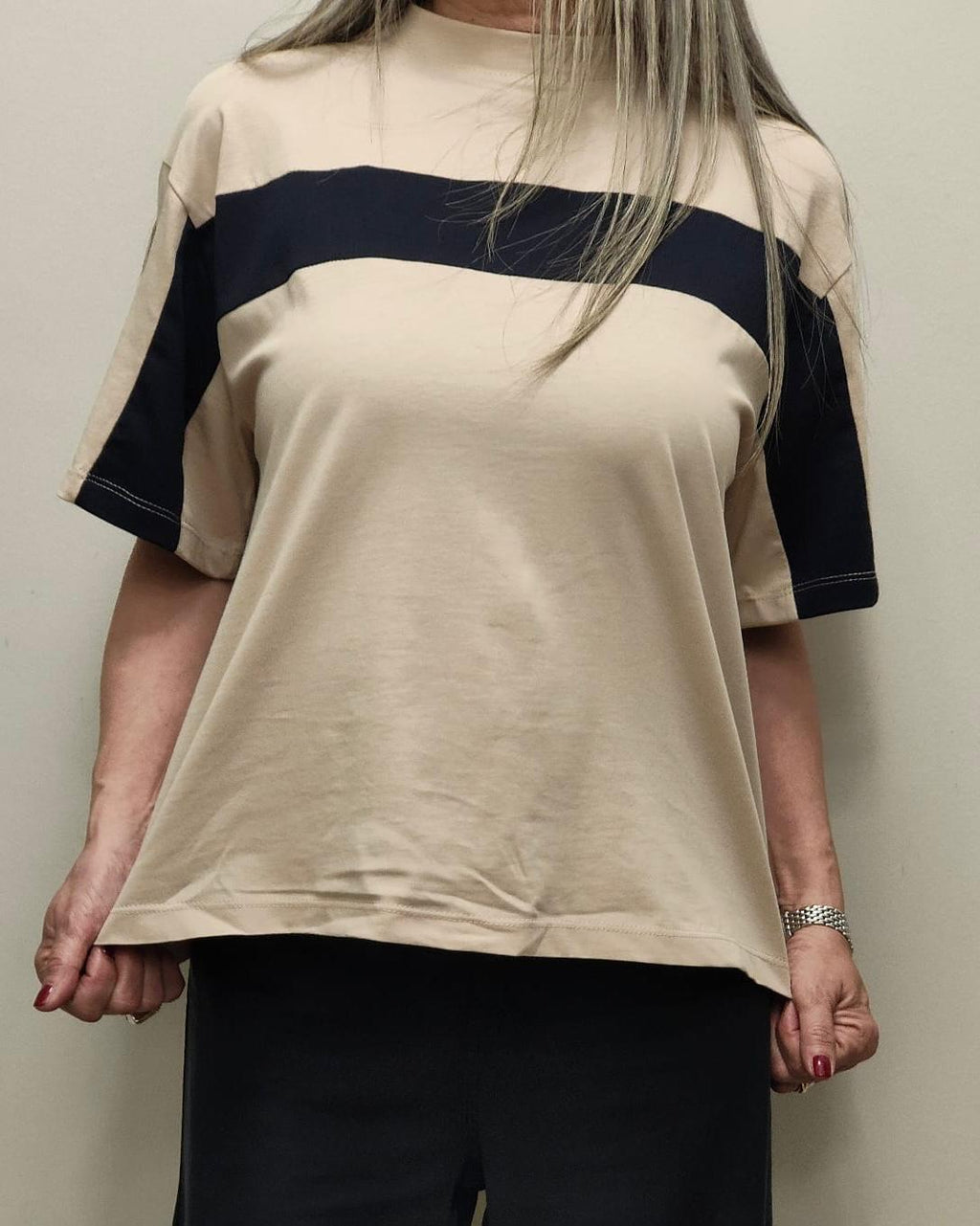 T-shirt bicolore Tensione in