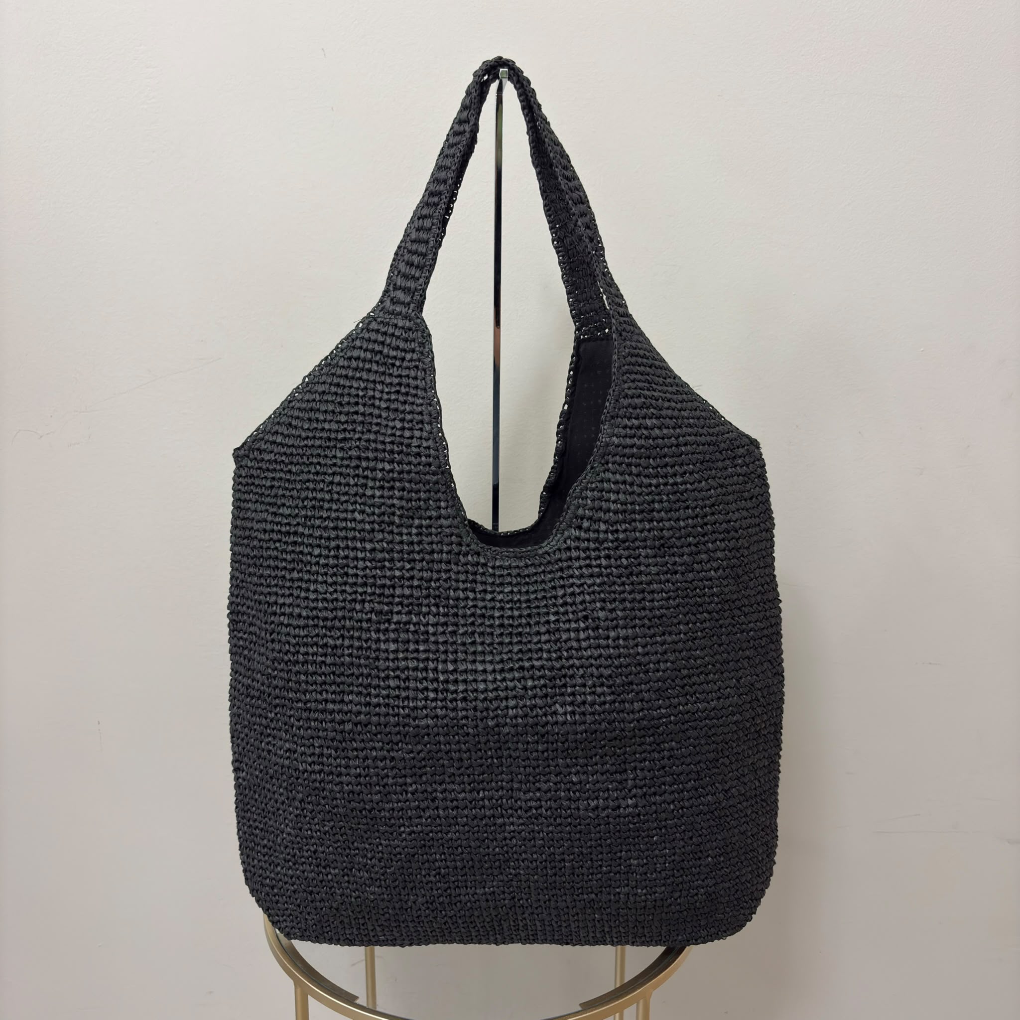 Borsa a spalla in rafia
