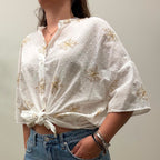 Camicia mussola ricamata Vicolo