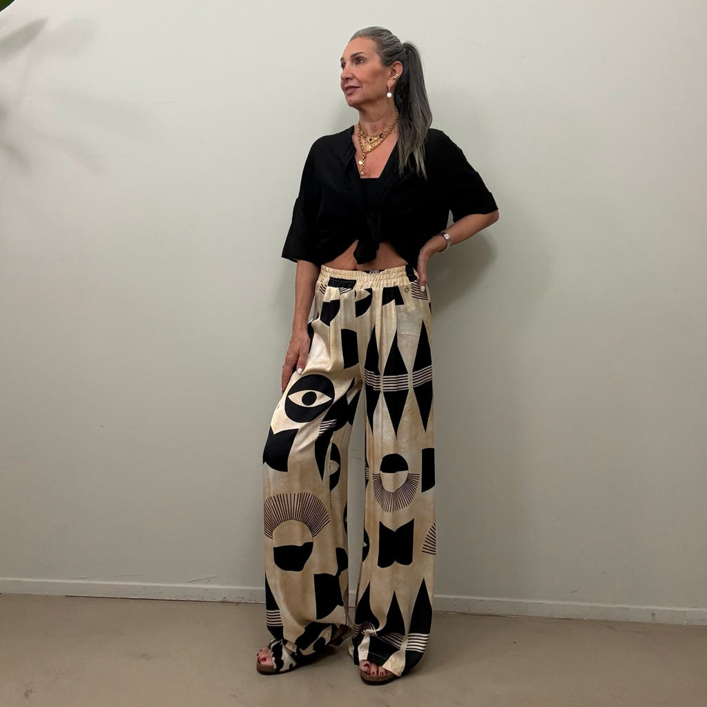 Pantalone fantasia Eco fashion
