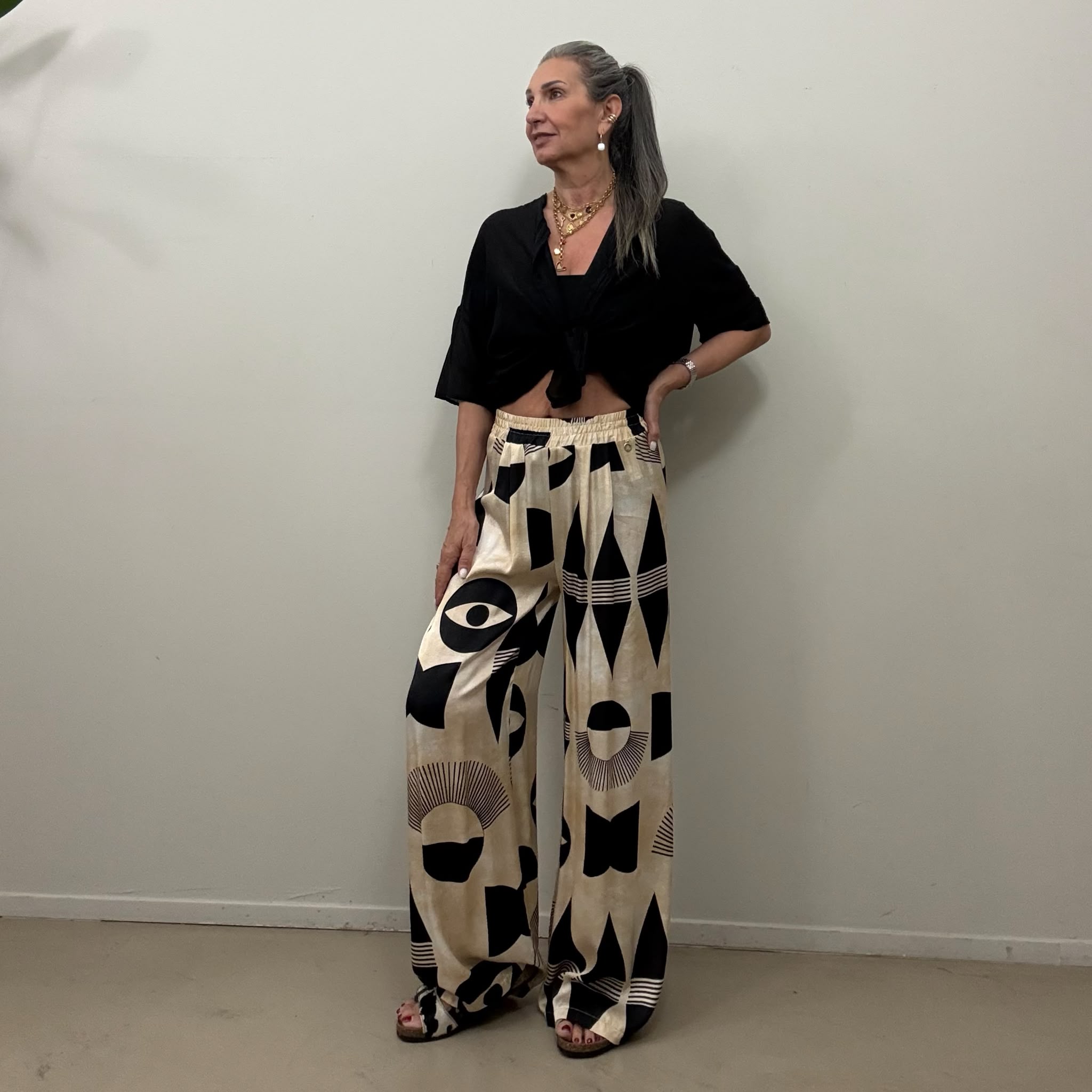 Pantalone fantasia Eco fashion