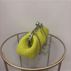 Borsa clutch raffia