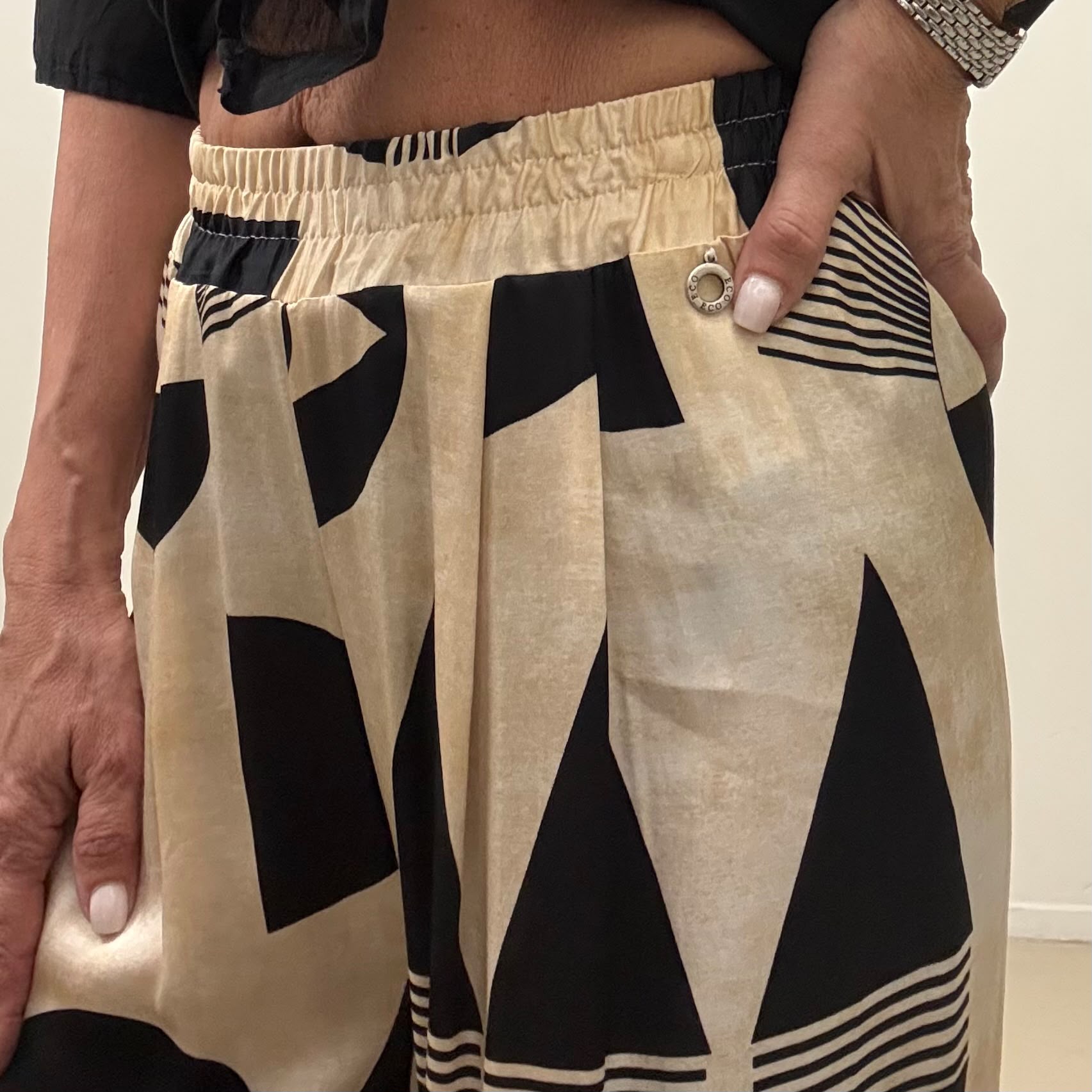Pantalone fantasia Eco fashion