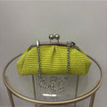 Borsa clutch raffia