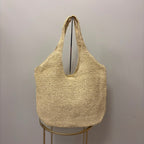 Borsa a spalla in rafia